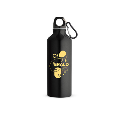 RE-LANDSCAPE M. Recycled aluminium (100 rAL) bottle with carabiner 530 mL